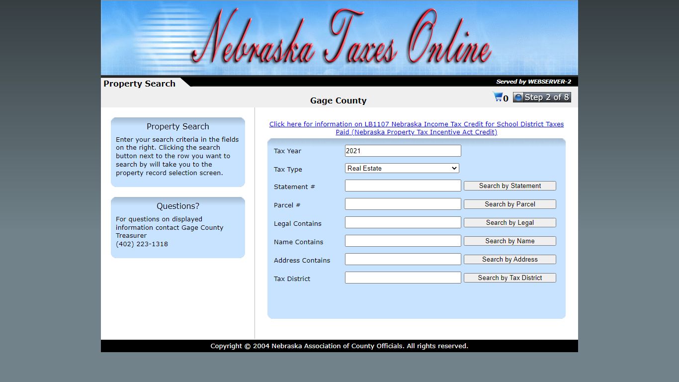 Property Search - Nebraska Taxes Online